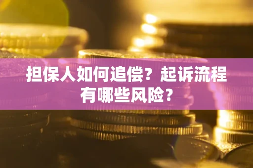 济南担保人如何追偿？起诉流程有哪些风险？