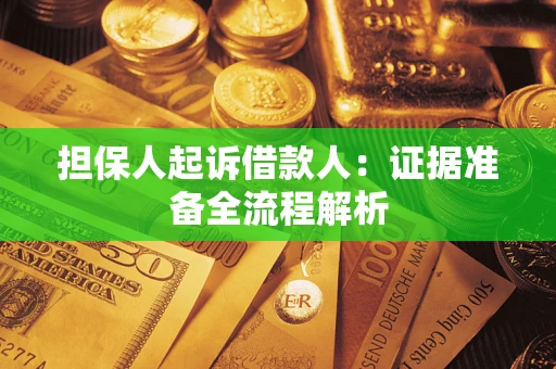 济南担保人起诉借款人：证据准备全流程解析