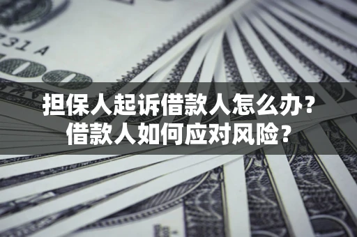 济南担保人起诉借款人怎么办？借款人如何应对风险？