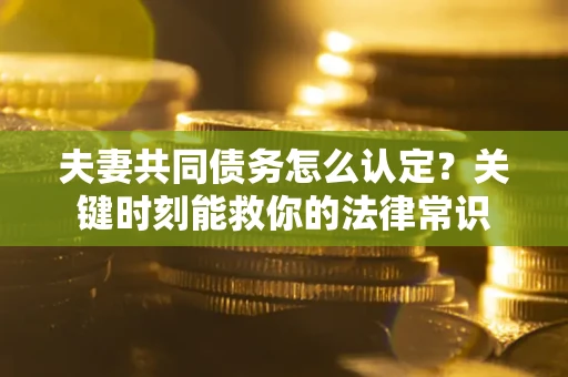 济南夫妻共同债务怎么认定？关键时刻能救你的法律常识